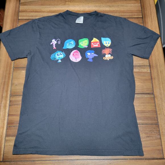 Inside Out Black Unisex Tee "It's Okay To Feel All The Feels" - Size Large - Picture 3 of 5